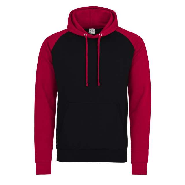 Just Hoods Baseball Hoodie - schwarz