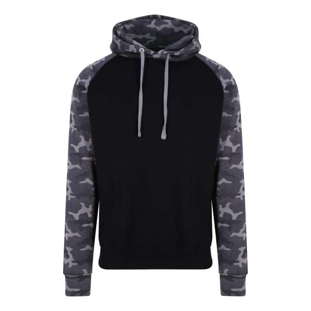 Just Hoods Baseball Hoodie - Just Hoods Baseball Hoodie - Camouflage