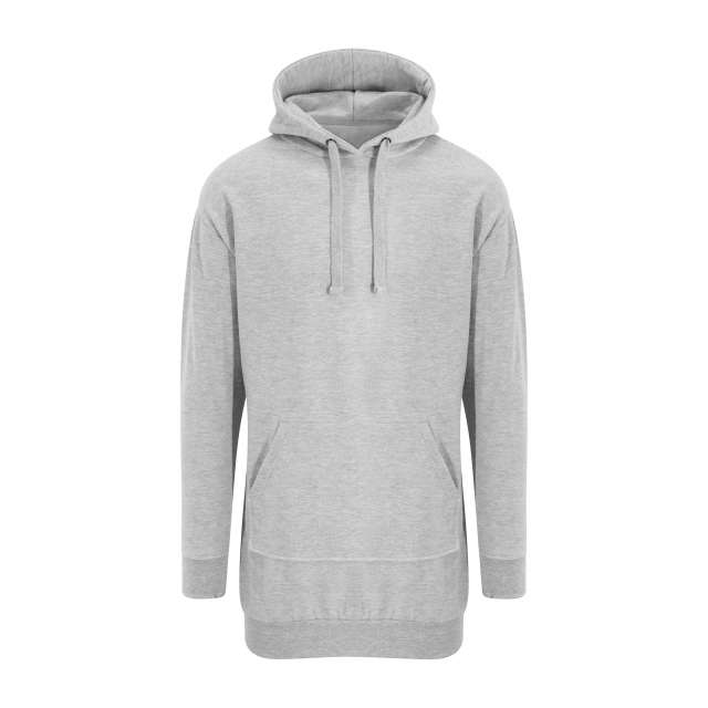 Just Hoods Hoodie Dress - šedá