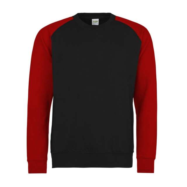 Just Hoods Baseball Sweat - schwarz