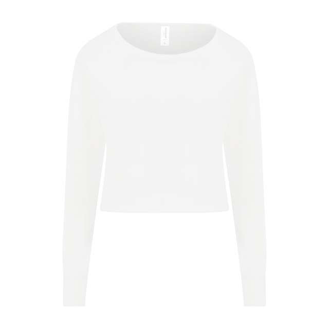 Just Hoods Women's Cropped Sweat - Just Hoods Women's Cropped Sweat - White