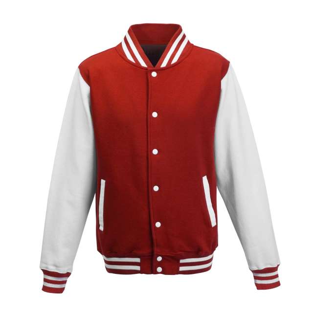 Just Hoods Varsity Jacket - červená