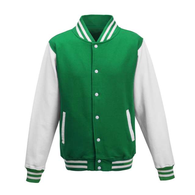 Just Hoods Varsity Jacket - green