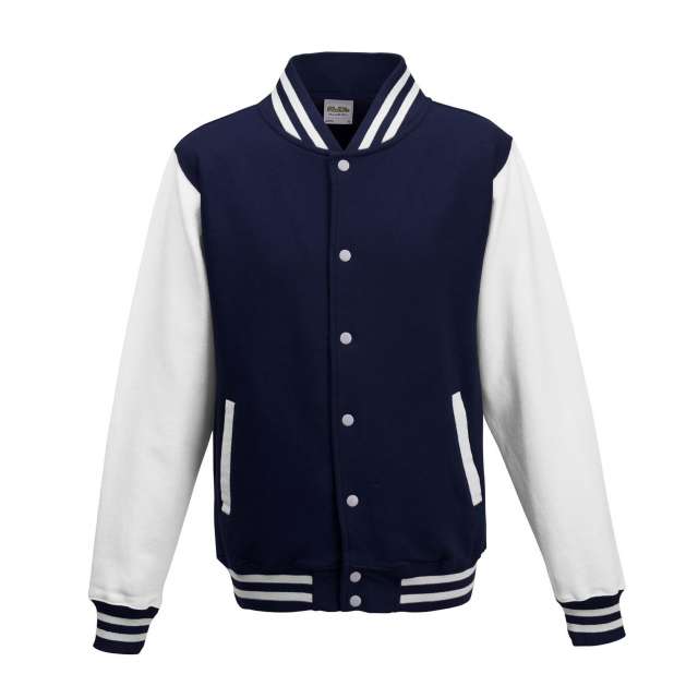 Just Hoods Varsity Jacket - modrá