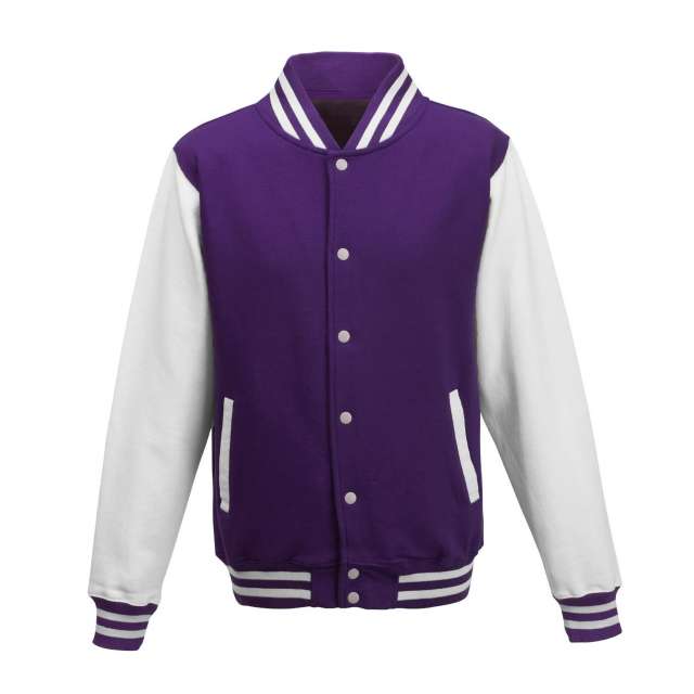 Just Hoods Varsity Jacket - fialová