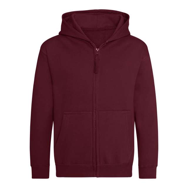 Just Hoods Kids Zoodie - Just Hoods Kids Zoodie - Maroon