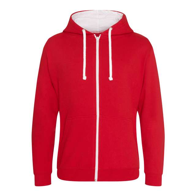 Just Hoods Varsity Zoodie - red