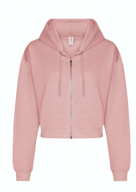 Just Hoods Women's Fashion Cropped Zoodie - oranžová