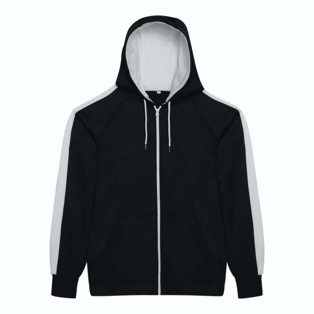 Just Hoods Sports Polyester Zoodie - black