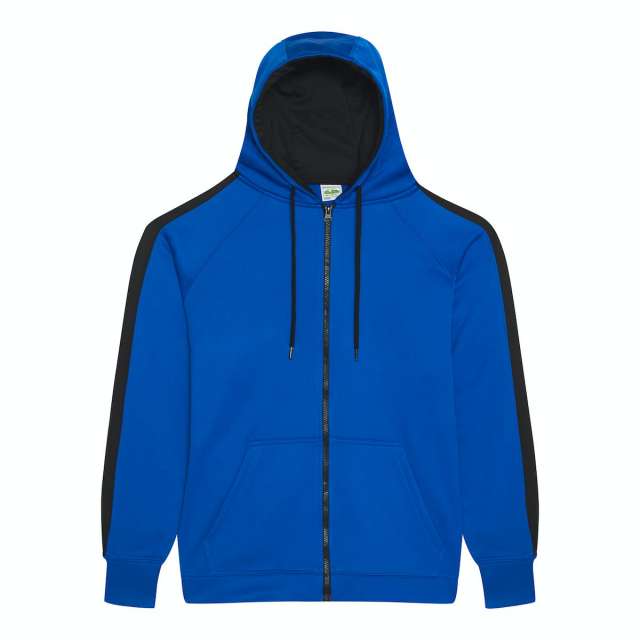 Just Hoods Sports Polyester Zoodie - blue