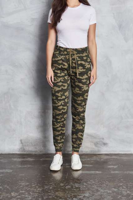 Just Hoods Tapered Track Pant - Just Hoods Tapered Track Pant - Camouflage