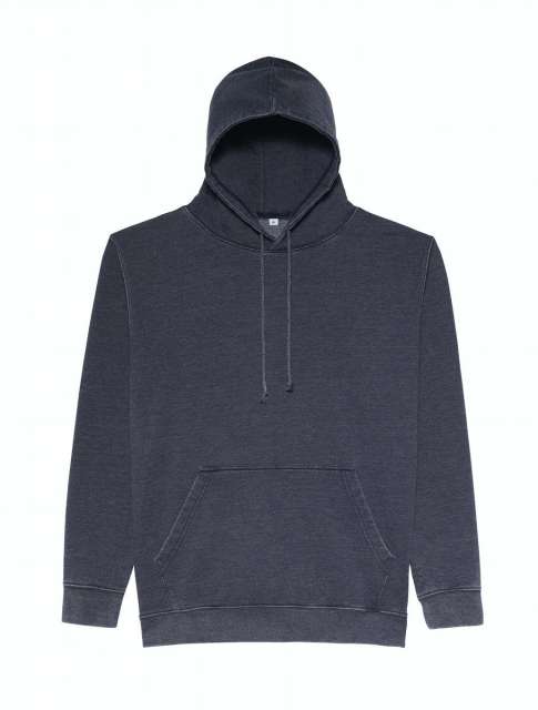 Just Hoods Washed Hoodie - blue