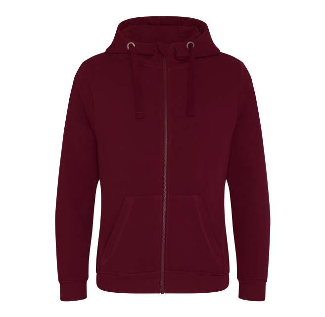 Just Hoods Graduate Heavyweight Zoodie - Just Hoods Graduate Heavyweight Zoodie - Maroon