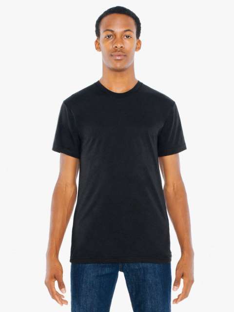 American Apparel Unisex Poly-cotton Short Sleeve T-shirt - American Apparel Unisex Poly-cotton Short Sleeve T-shirt - Black