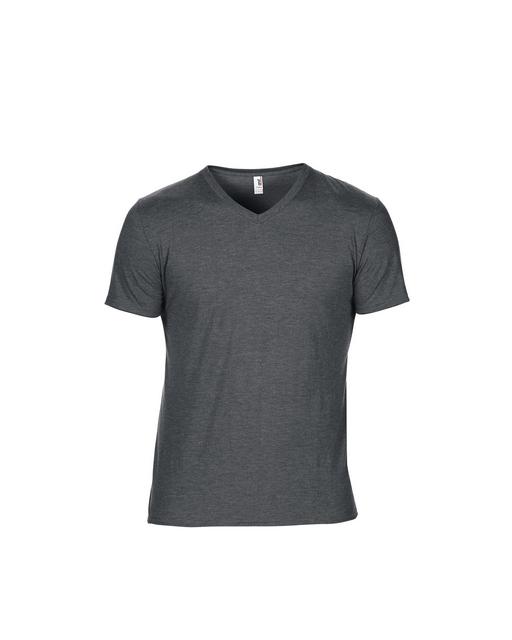 Anvil Adult Tri-blend V-neck Tee - Grau