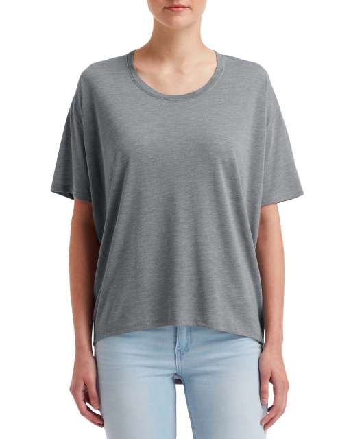 Anvil Women's Freedom Tee - grey