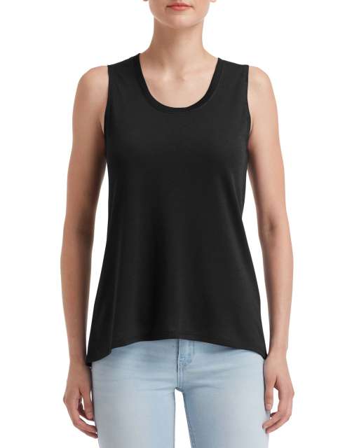 Anvil Women's Freedom Sleeveless Tee - čierna