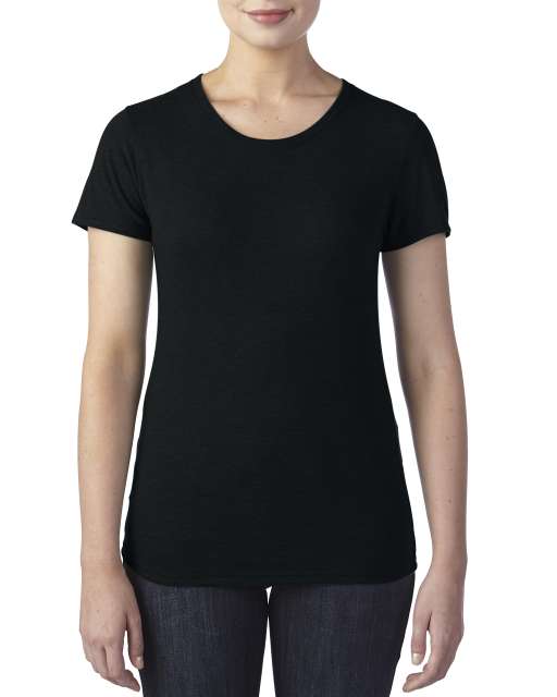 Anvil Women's Tri-blend Tee - black