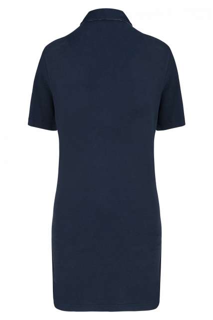 Designed To Work Ladies’ Short-sleeved Longline Polo Shirt - Designed To Work Ladies’ Short-sleeved Longline Polo Shirt - Navy