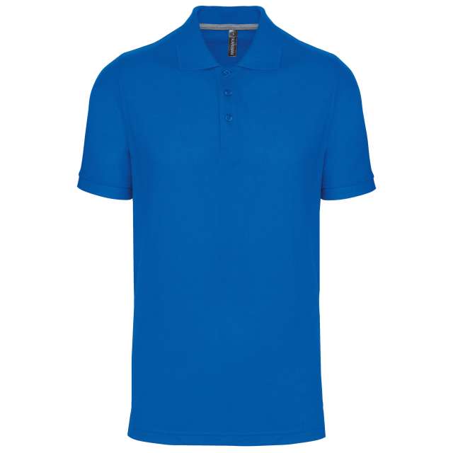Designed To Work Men's Short-sleeved Polo Shirt - modrá