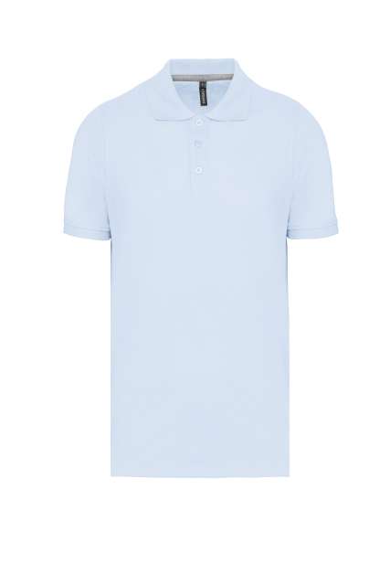 Designed To Work Men's Short-sleeved Polo Shirt - modrá