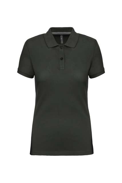 Designed To Work Ladies' Short-sleeved Polo Shirt - Grau