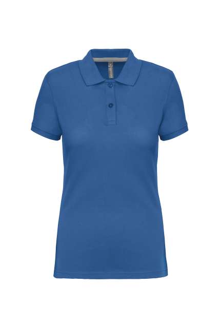 Designed To Work Ladies' Short-sleeved Polo Shirt - blau