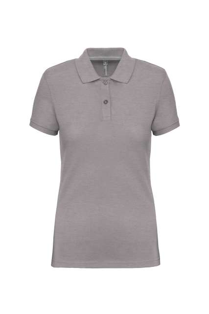 Designed To Work Ladies' Short-sleeved Polo Shirt - šedá
