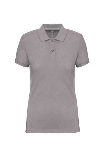 Designed To Work Ladies' Short-sleeved Polo Shirt - grey