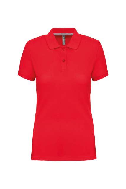 Designed To Work Ladies' Short-sleeved Polo Shirt - Designed To Work Ladies' Short-sleeved Polo Shirt - Cherry Red