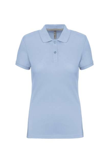 Designed To Work Ladies' Short-sleeved Polo Shirt - modrá