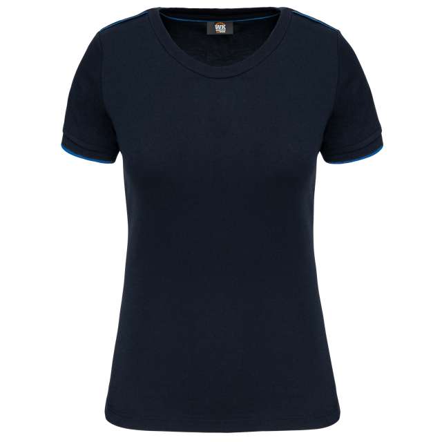 Designed To Work Ladies Short-sleeved Daytoday T-shirt - blue
