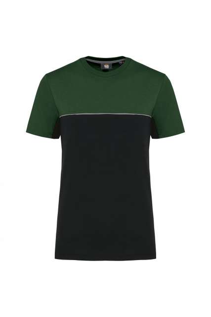 Designed To Work Unisex Eco-friendly Short Sleeve Two-tone T-shirt - black