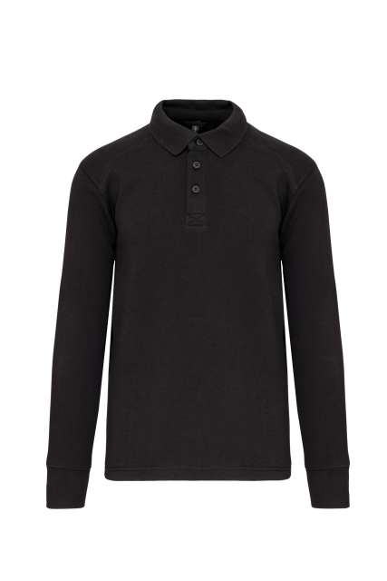 Designed To Work Polo Neck Sweatshirt - Designed To Work Polo Neck Sweatshirt - Charcoal