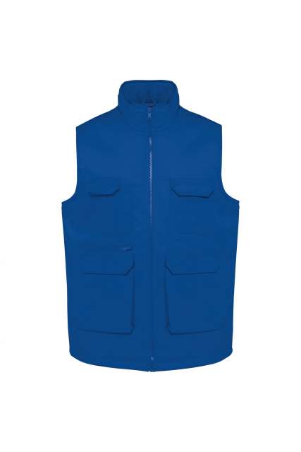 Designed To Work Unisex Padded Multi-pocket Polycotton Vest - Designed To Work Unisex Padded Multi-pocket Polycotton Vest - Sport Royal