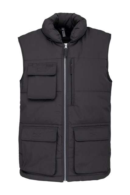 Designed To Work Quilted Bodywarmer - šedá