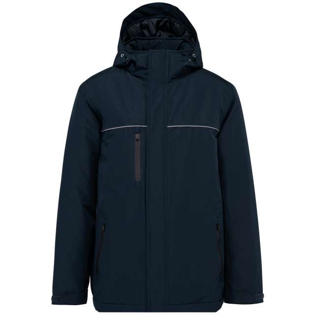 Designed To Work Unisex Hooded Performance Parka - blau