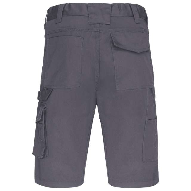 Designed To Work Multipocket Workwear Bermuda Shorts - grey
