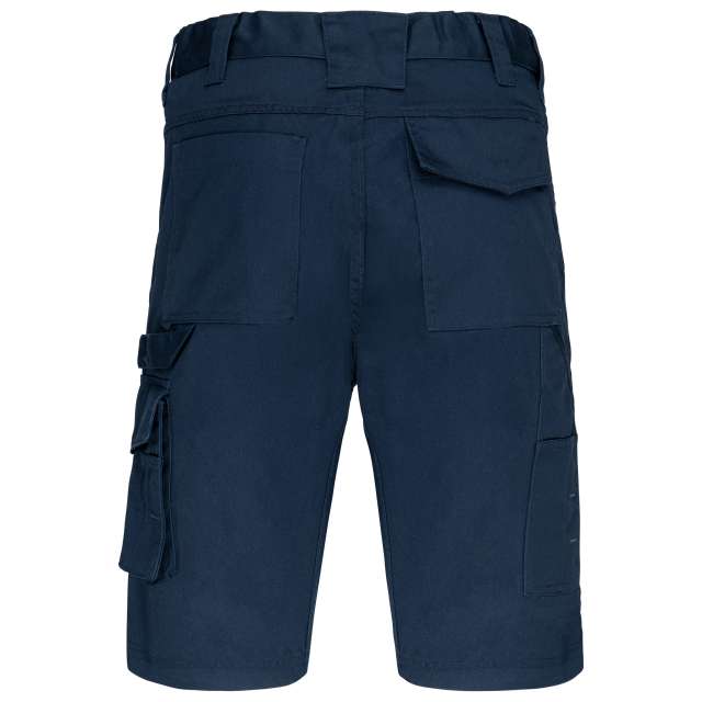 Designed To Work Multipocket Workwear Bermuda Shorts - modrá