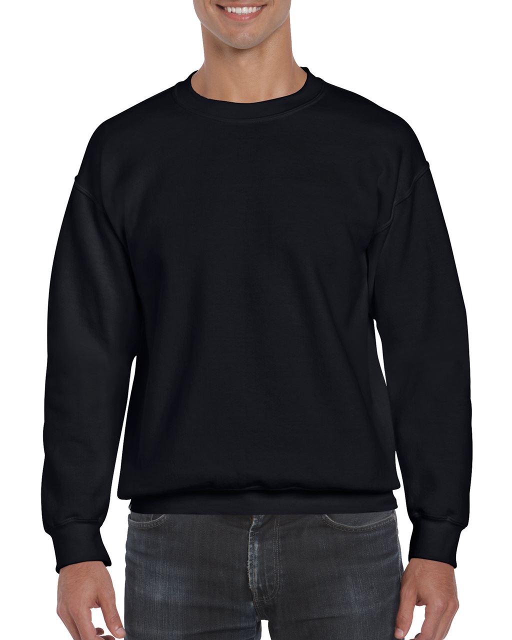 Gildan Dryblend® Adult Crewneck Sweatshirt mikina - černá