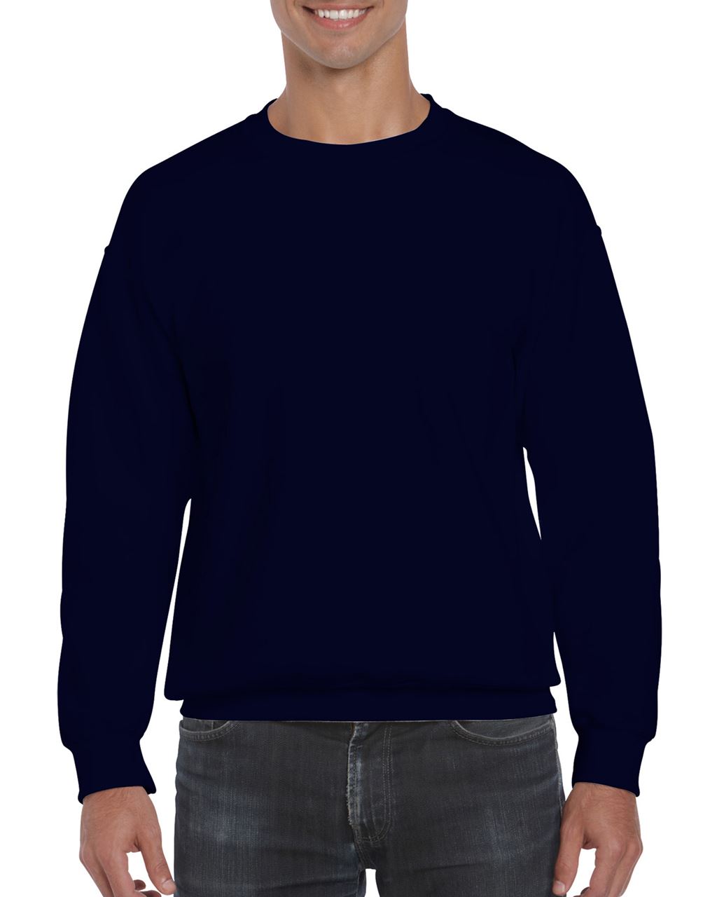 Gildan Dryblend® Adult Crewneck Sweatshirt - modrá