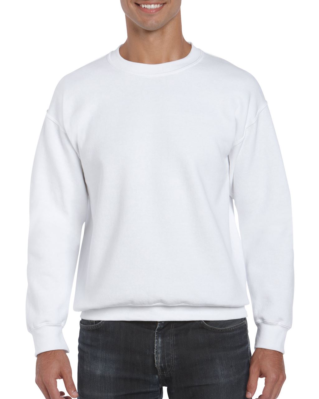 Gildan Dryblend® Adult Crewneck Sweatshirt mikina - Gildan Dryblend® Adult Crewneck Sweatshirt mikina - White
