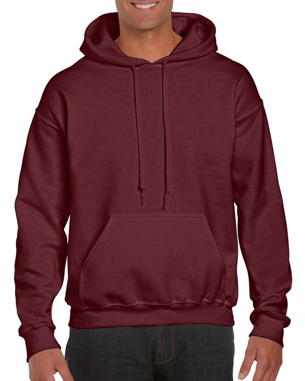 Gildan Dryblend® Adult Hooded Sweatshirt - red