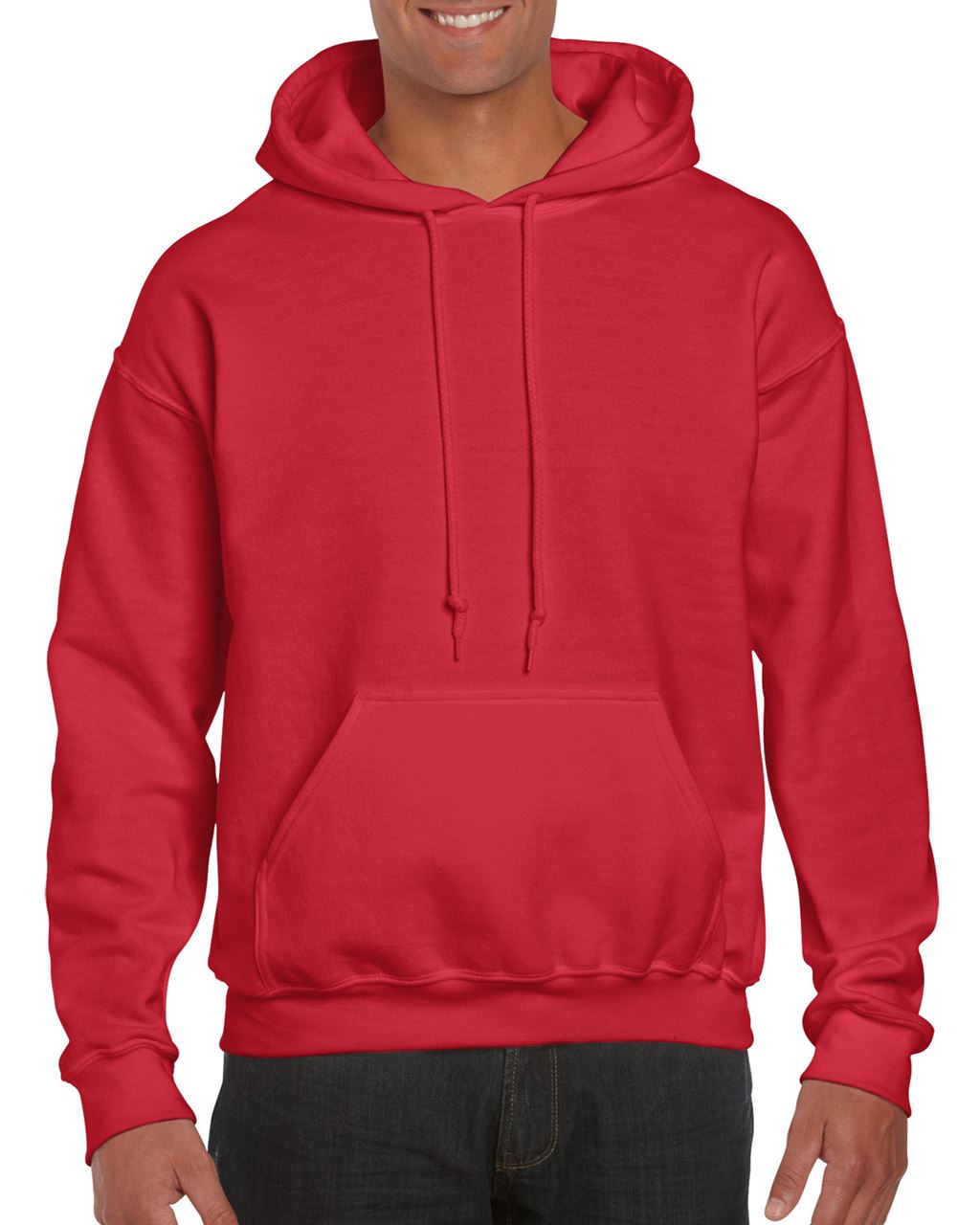 Gildan Dryblend® Adult Hooded Sweatshirt - red