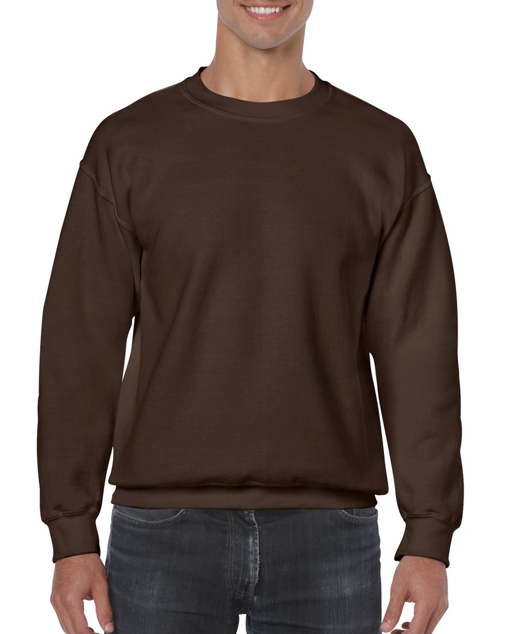 Gildan Heavy Blend™ Adult Crewneck Sweatshirt mikina - hnědá