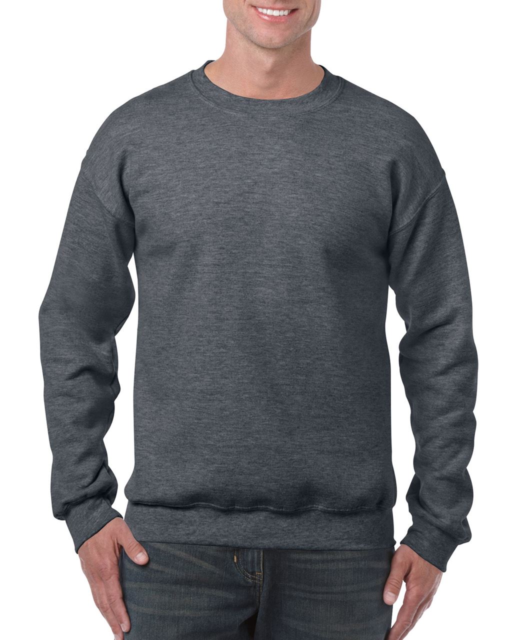 Gildan Heavy Blend™ Adult Crewneck Sweatshirt mikina - Gildan Heavy Blend™ Adult Crewneck Sweatshirt mikina - Dark Heather