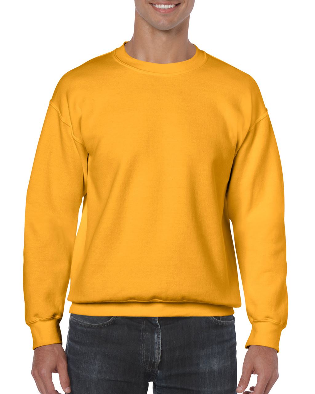 Gildan Heavy Blend™ Adult Crewneck Sweatshirt mikina - žlutá