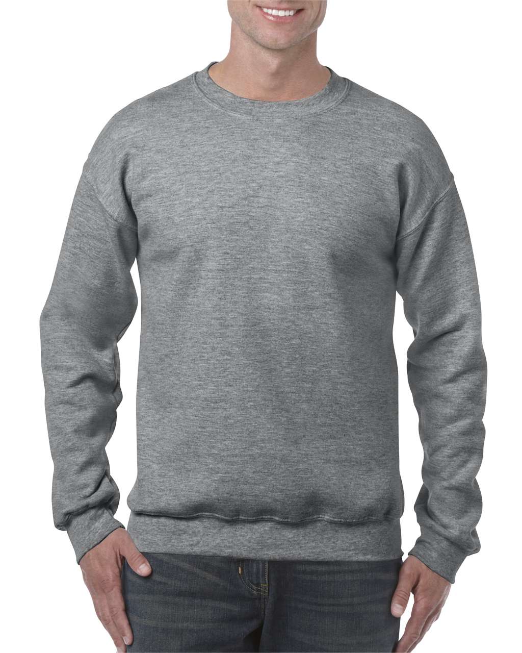 Gildan Heavy Blend™ Adult Crewneck Sweatshirt - Grau