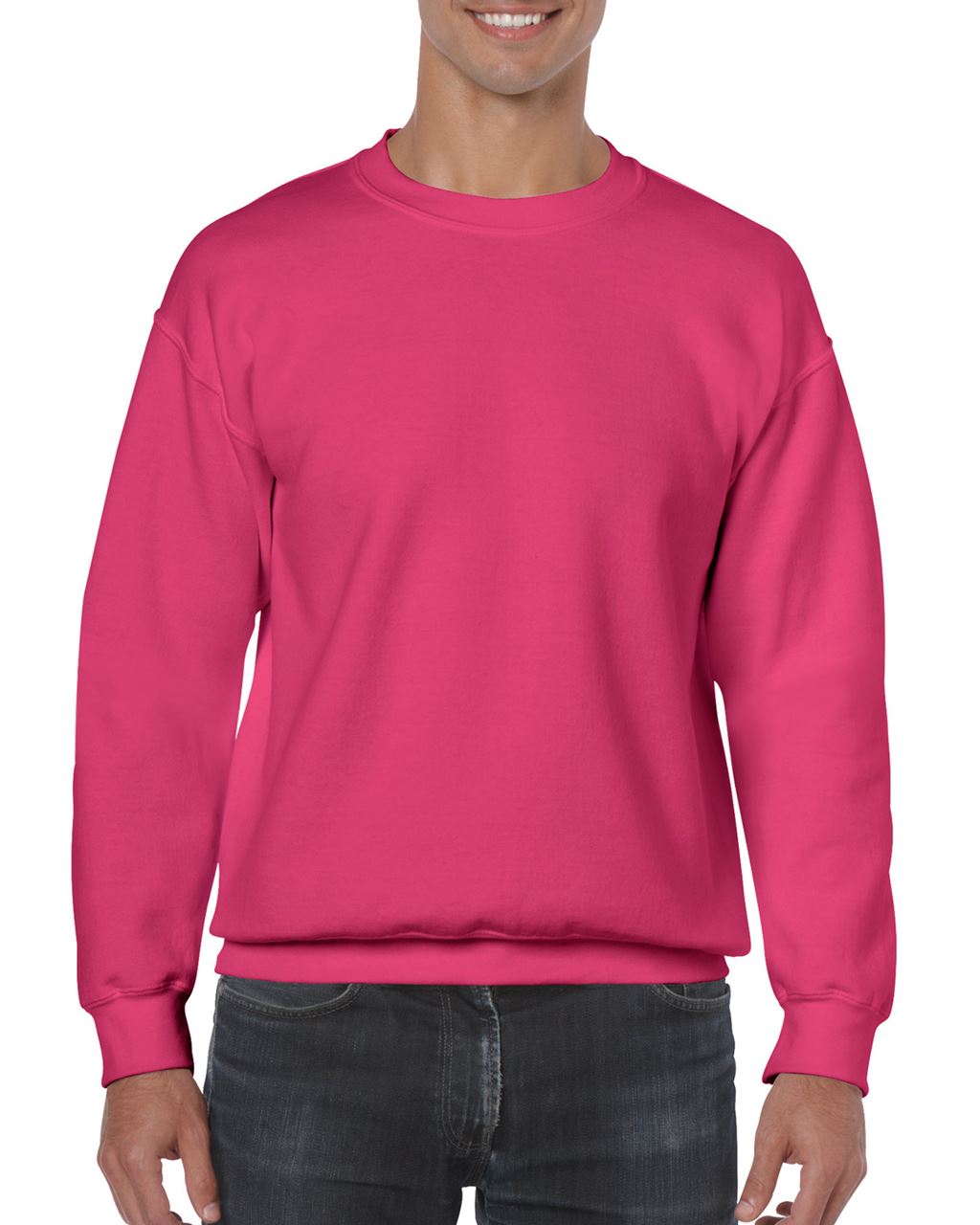Gildan Heavy Blend™ Adult Crewneck Sweatshirt mikina - růžová