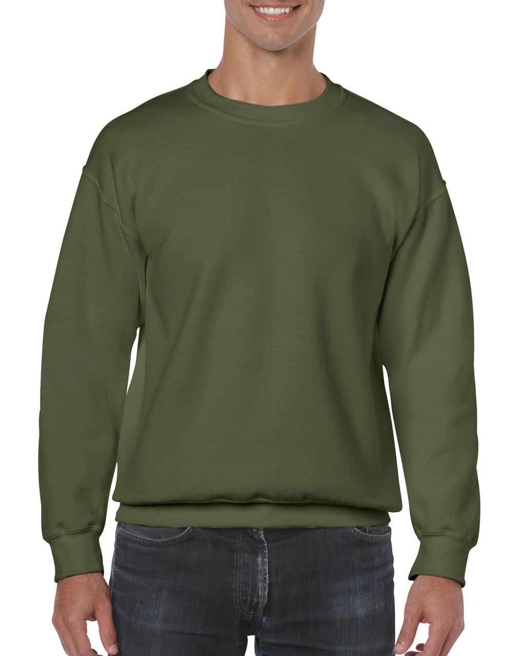 Gildan Heavy Blend™ Adult Crewneck Sweatshirt mikina - zelená